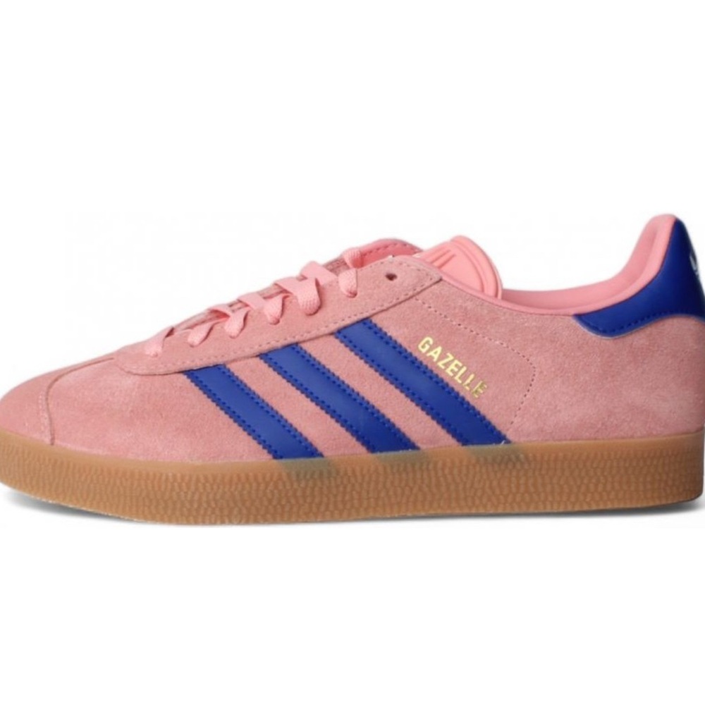 New Adidas Originals Gazelle Semi Pink Spark Lucid Blue Casual Shoes Sneaker - Picture 13 of 13